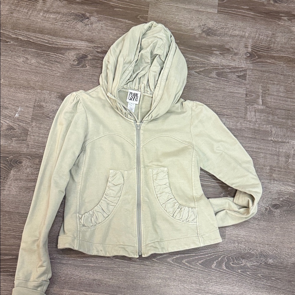 Prairie Underground Beige Hooded Utility Jacket